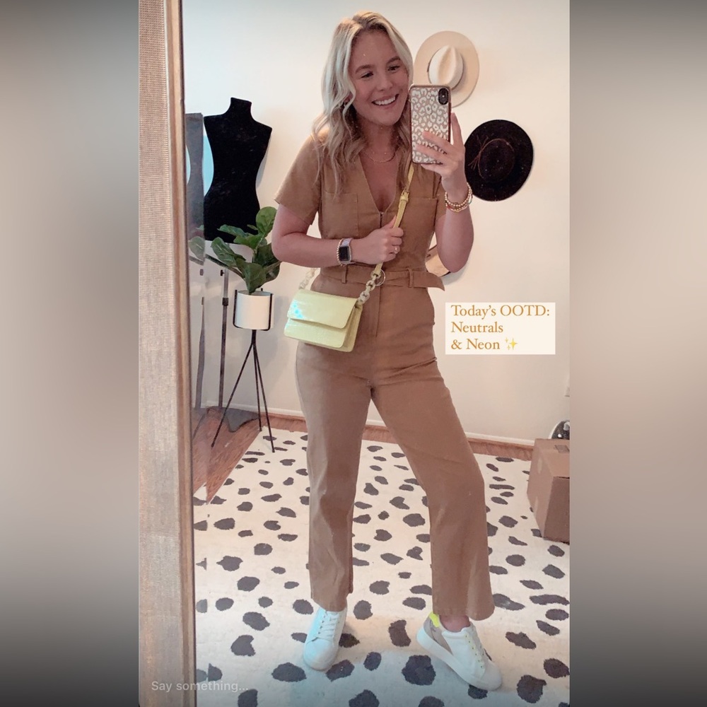 Le Lis Camel Jumpsuit